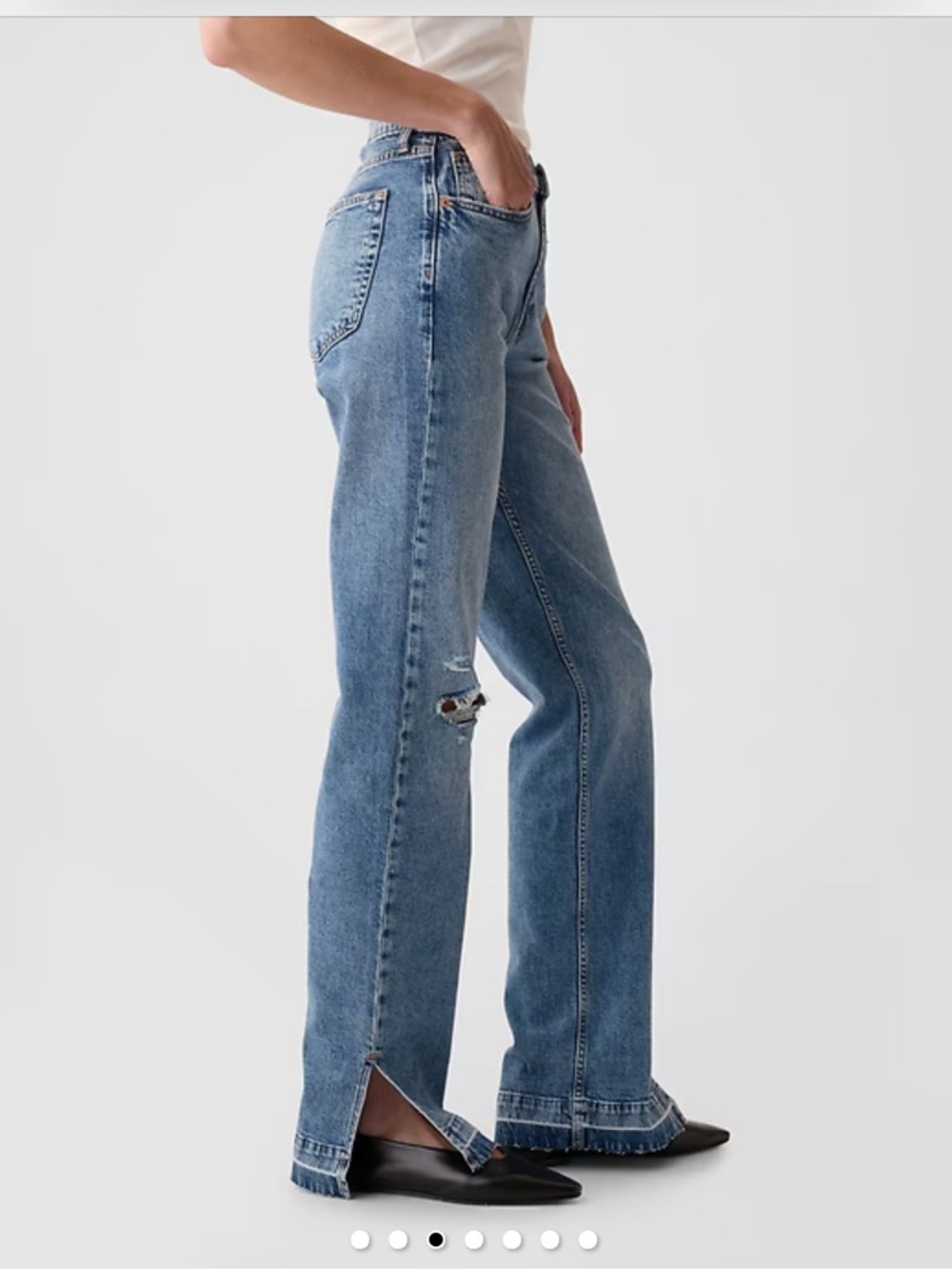 33T 16T GAP Mid Rise 90’s Loose Jeans Women’s 33 16 Tall 570868 NWT - Picture 6 of 15